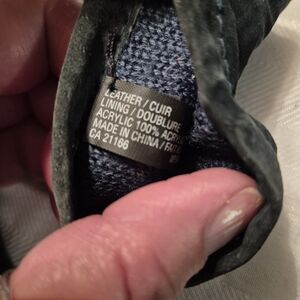 Vintage Dark Green Leather Gloves